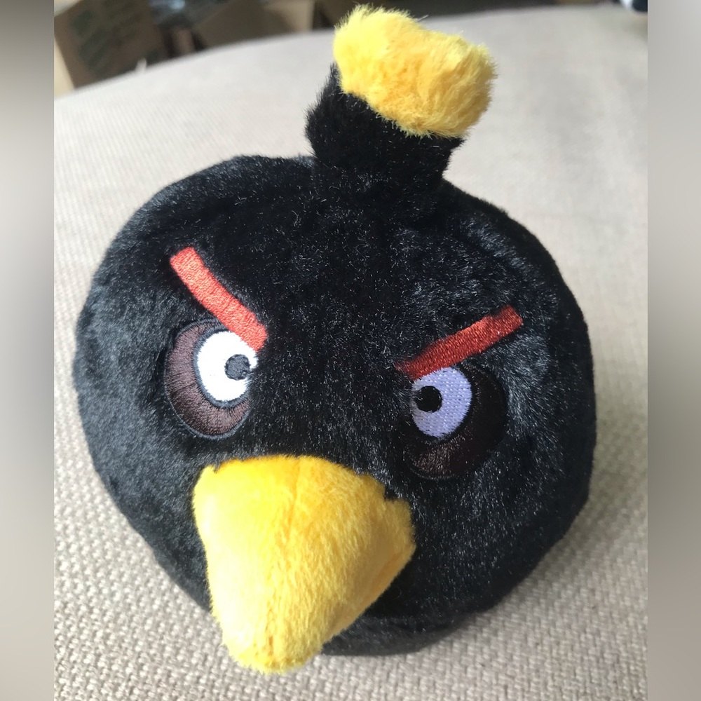 Bundle 3 for $10.  Bomb from Angry Birds stuffed toy in EUC